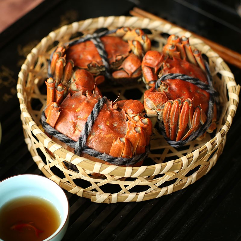 湖畔人家牌阳澄湖大闸蟹礼盒8只装公4.0-4.4两母4只2.8-3.2两4只鲜活大闸蟹礼券1298型