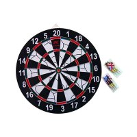 Kepai科牌 飞镖靶 双面靶 植绒靶 DB-2617 17寸飞标盘 附送6支铜标