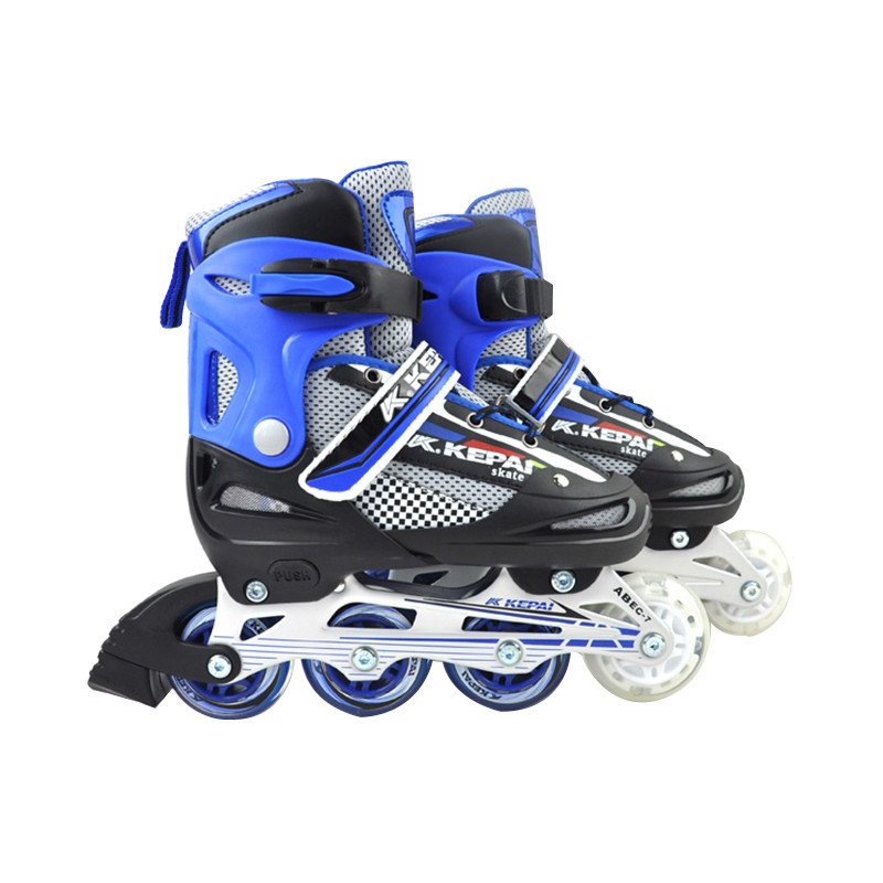 Kepai科牌 伸缩轮滑鞋 儿童成人训练休闲鞋可调溜冰鞋旱冰鞋 F1-S4 闪光直排轮