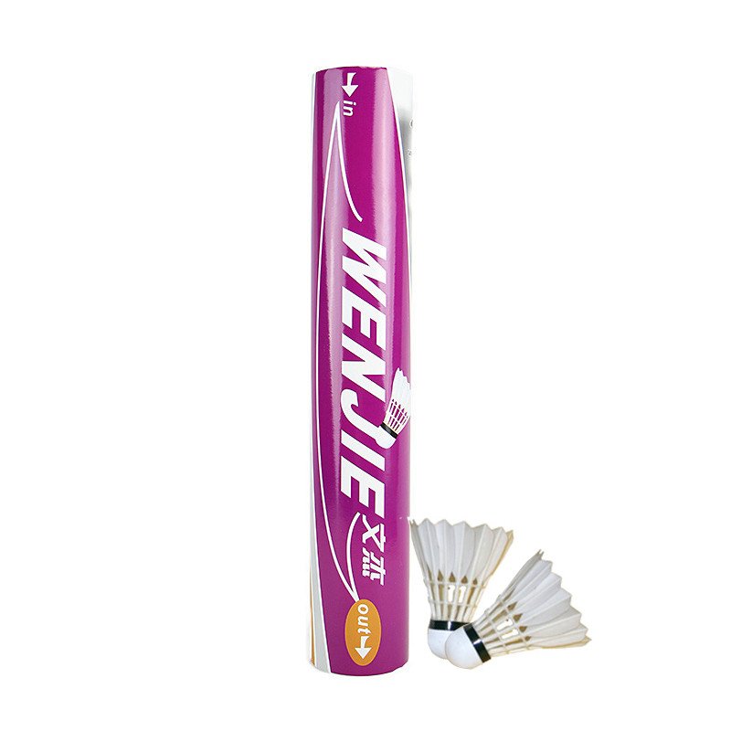 winjie文杰羽毛球 文杰105 中方鹚鸪鸭毛比赛用球 一筒装(12只) 参数