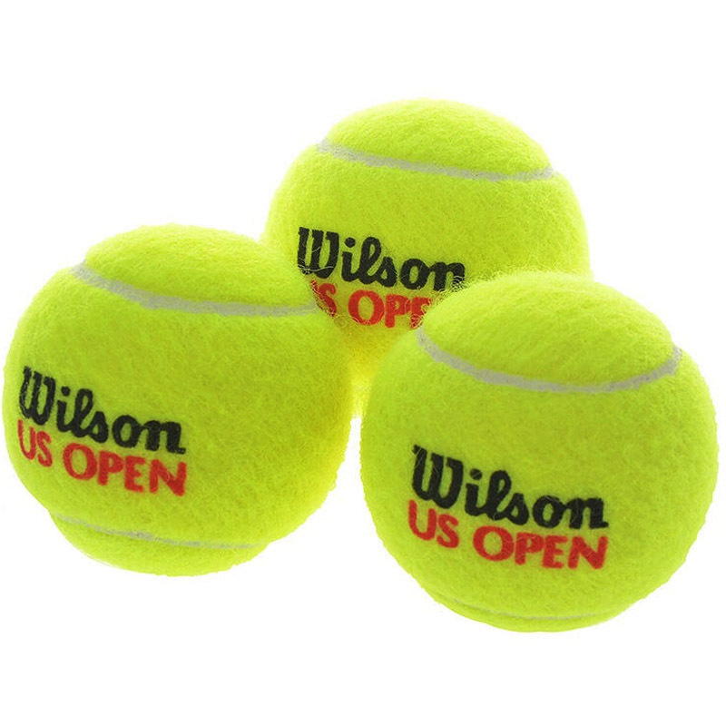 威尔胜Wilson Us Open网球 WRT106200 美网比赛训练用球 塑罐3个装