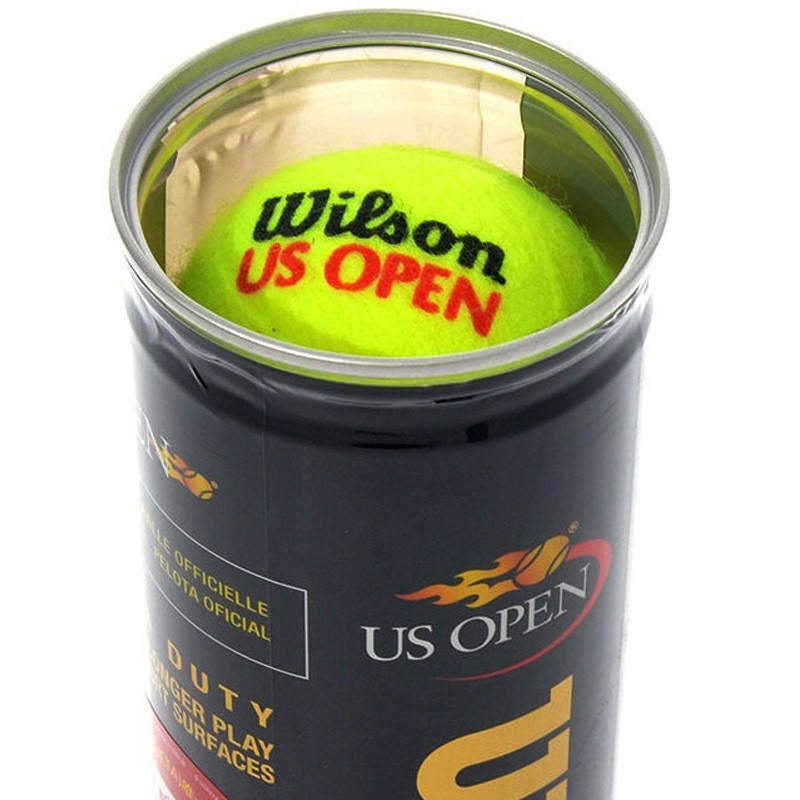 威尔胜Wilson Us Open网球 WRT106200 美网比赛训练用球 塑罐3个装