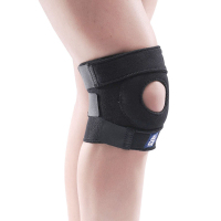 AQ护膝 网球足球篮球护具开孔护膝膝部护套 短形可加压松紧可调W50501