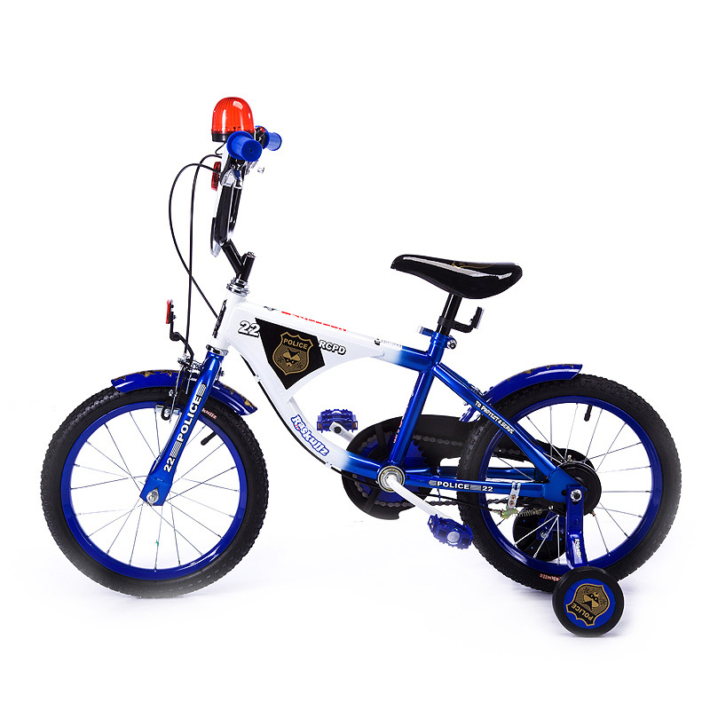 raskullz莱斯狐 MK0029 酷炫儿童警报自行车 16寸儿童警车自行车 户外运动骑行装备山地车