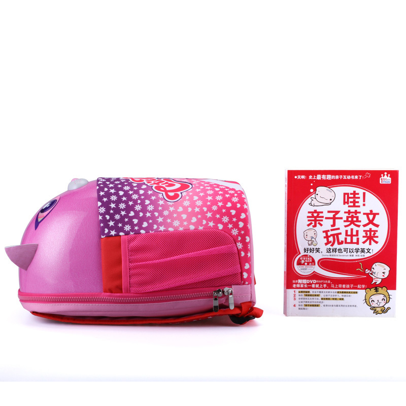 raskullz莱斯狐 MK0003 粉红Kitty双肩书包 3D卡通小学生书包 幼儿园减负儿童双肩背包
