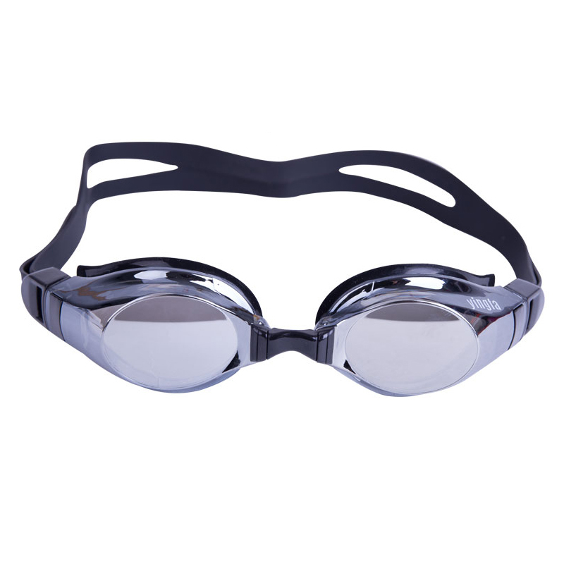 yingfa英发男女通用大框防水防雾泳镜yf680afv镀铬防紫外线硅胶游泳镜