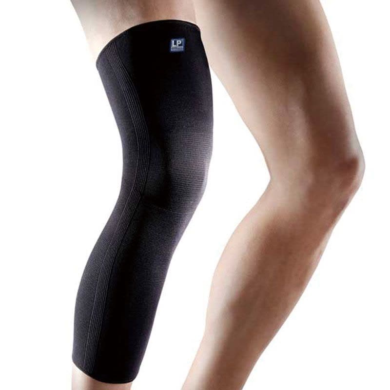 LP欧比护膝硅胶防滑全腿式膝护套667KM 全腿式加长腿部护具运动护腿图片