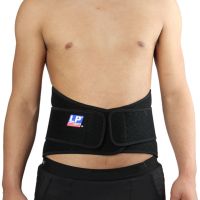 LP欧比护腰外层加压式护腰带773 双层束带加压钢条支撑腰部运动护具