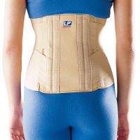 LP欧比护腰 高背式铝条支撑腰带903 强支撑双束带加压护腰带运动护具