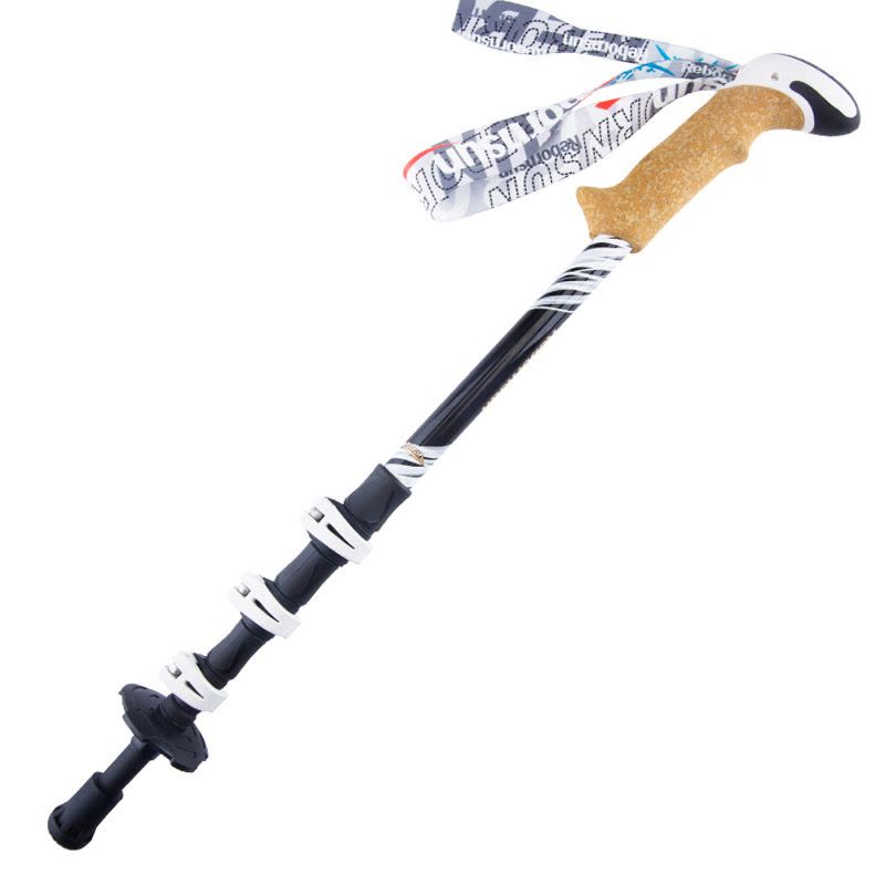 鲁滨逊徒步登山杖 四节外锁碳素手杖拐杖新银海 旅游装备户外用品图片