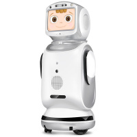智能机器人 小宝人工智能 商务家用投影仪人形机器人管家 高端机器人 语音视频通话 远程看护 香槟金