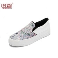 2015夏款懒人鞋韩版帆布鞋低帮厚底女学生鞋低帮平底板鞋休闲鞋3036