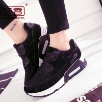 2016春季新款时尚韩版厚底休闲磨砂帆布鞋女潮色拼接阿甘鞋运动风格学生鞋06