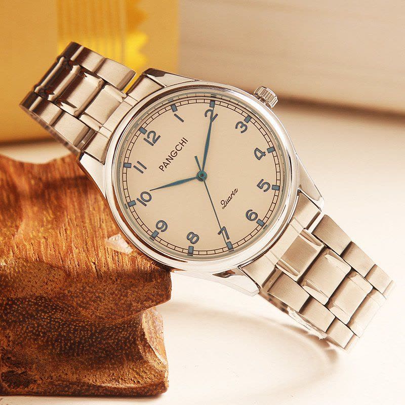 鹏志(PANGCHI)男手表 简洁清晰刻度女表 实用型石英表 男士2246图片