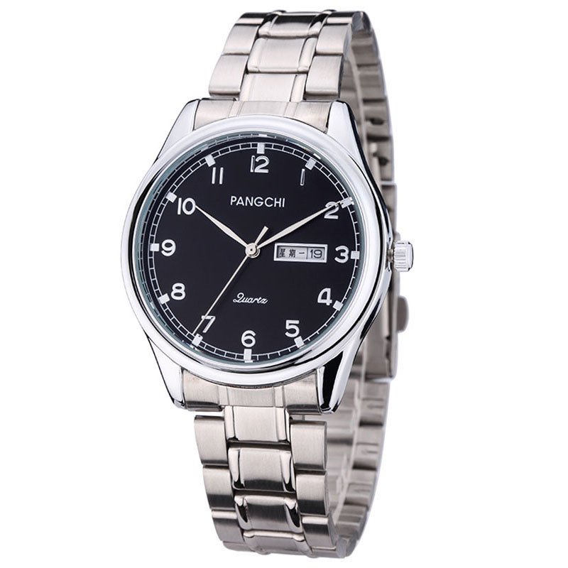 鹏志pangchi皮表带手表时尚女表简约刻度男表石英表男2258视频