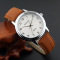 鹏志(PANGCHI)新款手表 简约韩版商务休闲皮带男表 时尚石英表 女士皮革腕表2265