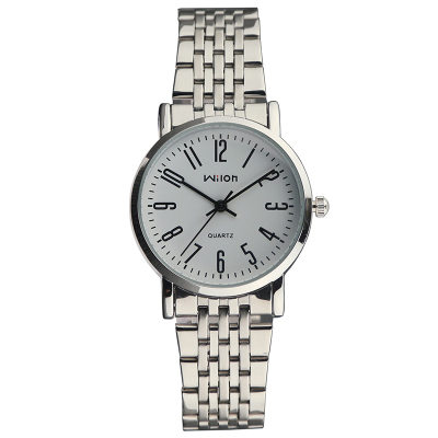 威龙chino wilon男手表 简约男士表情侣表女士表 石英表 男中老年人
