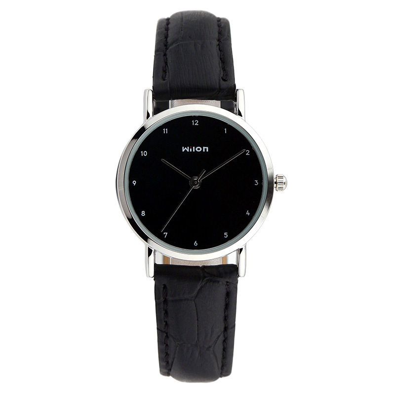 威龙chinowilon手表韩版学生钢带手表男时尚简约刻度男表清新时装情侣