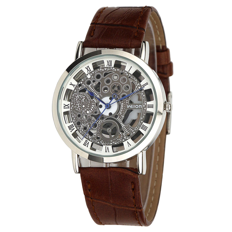 威龙chinowilon手表韩版学生钢带手表男时尚简约刻度男表清新时装情侣