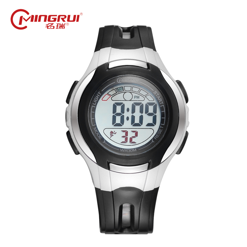 名瑞小学生数字电子表男男孩女孩时尚30米生活防水夜光儿童多功能运动