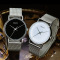 鹏志(PANGCHI)新款手表 时尚商务男士表 休闲情侣对表 流行网带优雅石英表 女士2216