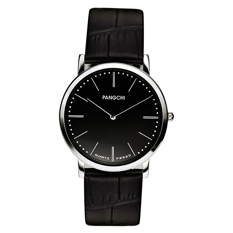 鹏志pangchi男手表双日历清晰刻度中老年人手表石英表男士表6312视频