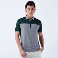 才子男装（TRIES）短袖T恤 男士夏季新款 翻领修身时尚短袖T恤