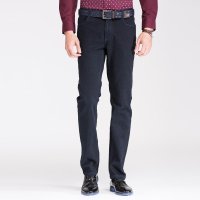 才子男装（TRIES）牛仔裤 男士新款 黑蓝色商务绅士修身牛仔长裤