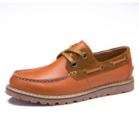 男鞋秋季真皮低帮工装鞋子男士鞋韩版运动休闲鞋大头皮鞋