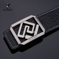 plover皮带男士真皮平滑扣板扣商务腰带中青年时尚裤带专柜正品