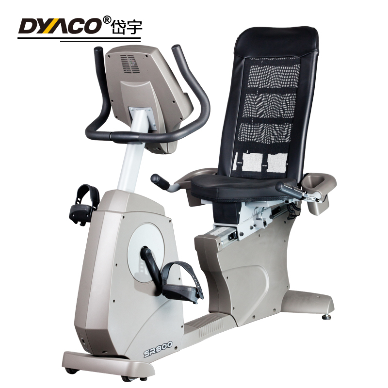 DYACO岱宇SR800进口商用款有氧磁控卧式健身单车健身房静音脚踏车
