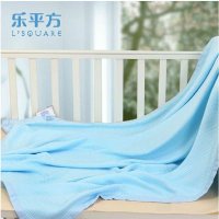 乐平方竹纤维宝宝冰丝毯婴儿毛毯空调被防疹去味礼盒包装125*115