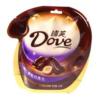 德芙（dove） 巧克力 榛仁果粒 84g （袋装含14小块 丝滑美味入口即化）