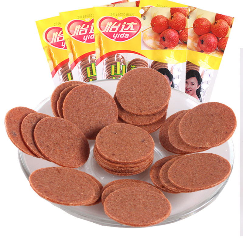 怡达果脯蜜饯原味山楂片180g4袋装办公休闲儿童零食特产小吃参数