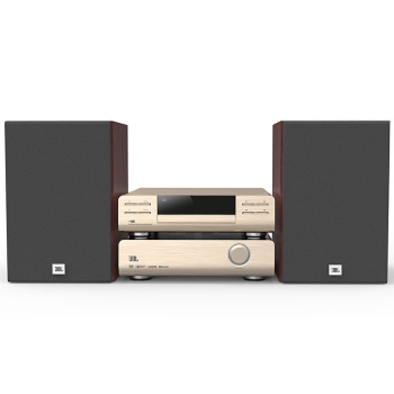 JBL MS802 Hi-Fi 迷你音响 家庭影院 USB/CD播放机FM收音机蓝牙音箱 苹果闪电接口（香槟金）