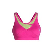 力为 无袖运动t恤 女夏带胸垫跑步紧身运动背心 棉氨健身弹力短款