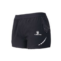 力为/leevy女款跑步短裤 马拉松运动裤三分短裤透气速干运动裤子