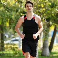力为/leevy 马拉松跑步运动背心 男夏季无袖运动t恤 速干健身背心M15L009R