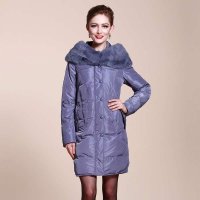 寒鹭 时尚修身显瘦时尚大毛领加厚保暖羽绒服女装外套