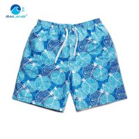 盖浪 沙滩裤男款休闲短裤 速干游泳裤 宽松 小清新五分裤 中腰直筒 G3095