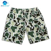 盖浪 夏季新款沙滩裤 速干迷彩游泳短裤 男士休闲运动旅游 防泼水G3097