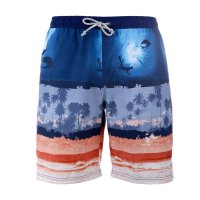 盖浪 沙滩裤 欧美潮男士海滩冲浪游泳宽松速干休闲短裤 五分裤G3106