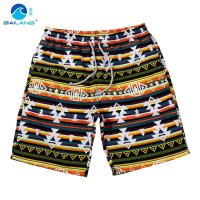 盖浪 2014夏新 冲浪沙滩裤 速干 潮男士多彩格子休闲短裤 五分裤G3194-J