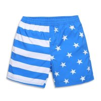 盖浪 2015夏新款男女亲子沙滩裤 速干宽松大码中腰系带短裤五分裤G5-Q461