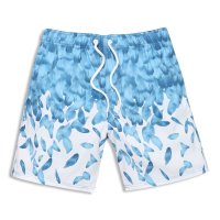 盖浪 情侣沙滩裤男女速干大码宽松短裤 海边度假休闲五分裤游泳裤G5-Q474