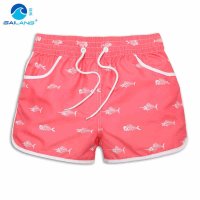 盖浪 夏新沙滩裤女速干大码修身热裤 潮女休闲短裤 漂流度假女裤G5-Q592