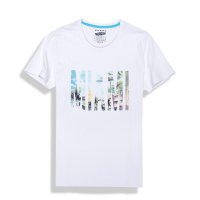 盖浪夏新t恤男短袖 圆领全棉透气吸汗不缩水休闲弹力打底衫G5-M104