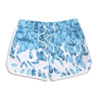 盖浪 夏新弹力情侣沙滩裤女速干修身度假短裤 可调节腿围热裤G5-Q524