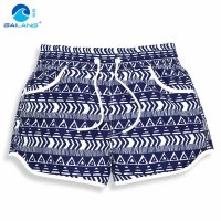 盖浪 夏新沙滩裤女大码速干修身海边度假休闲短裤 漂流热裤G5-Q518