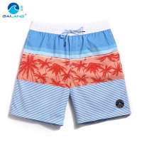 盖浪夏季沙滩裤男士宽松速干大码温泉度假泳裤五分裤休闲花裤衩